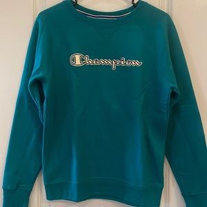 Champion Teal Crewneck